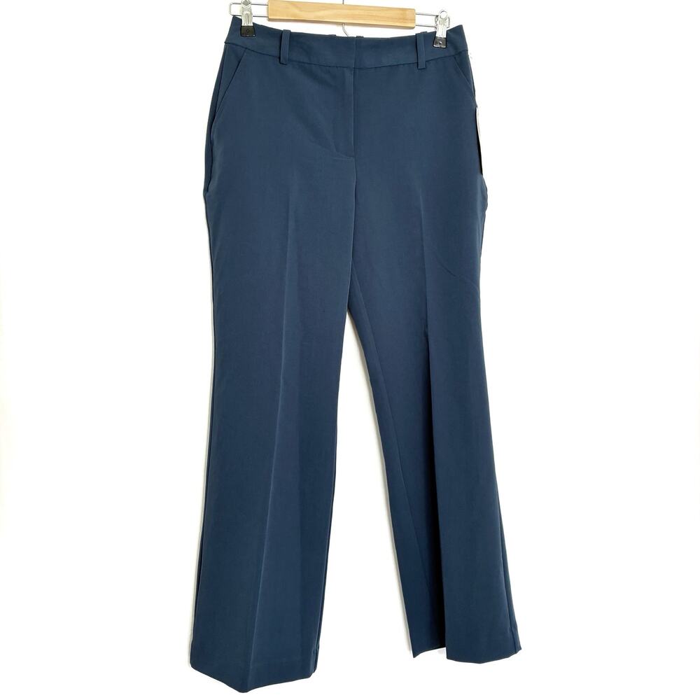 Worthington High Rise Curvy Trousers Petrol Blue NWT Womens 4 Petite